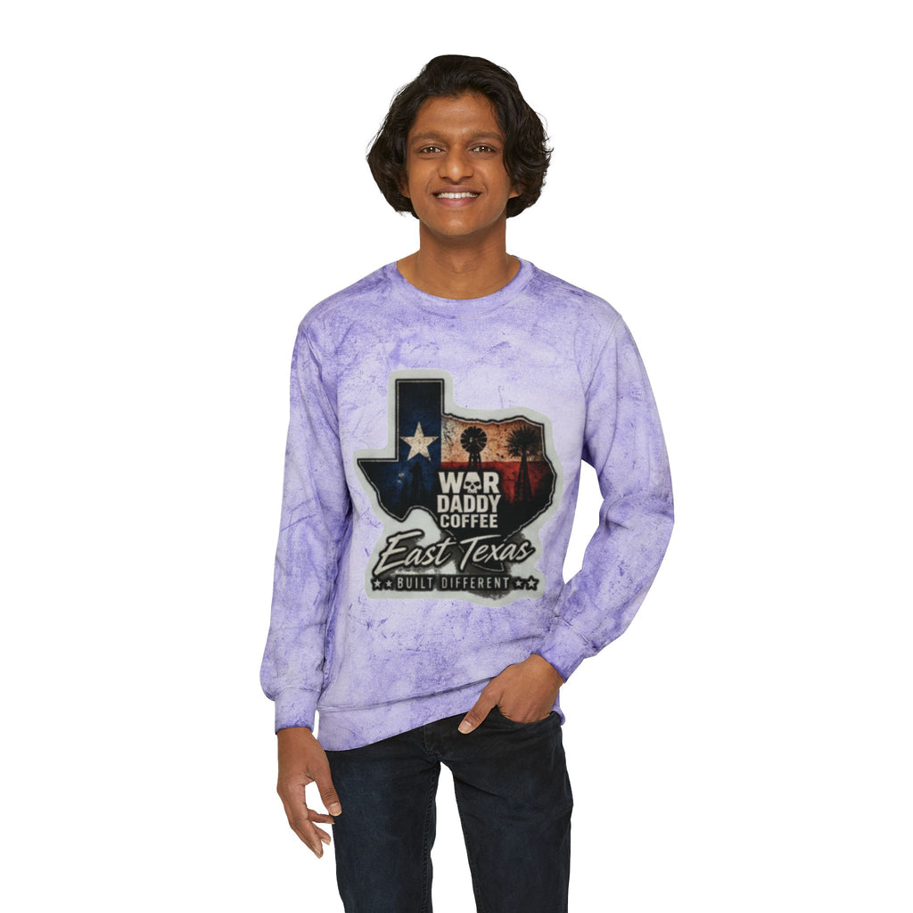 East Texas Flag Crewneck Sweatshirt – WBR Daddy Coffee Logo Color Blast
