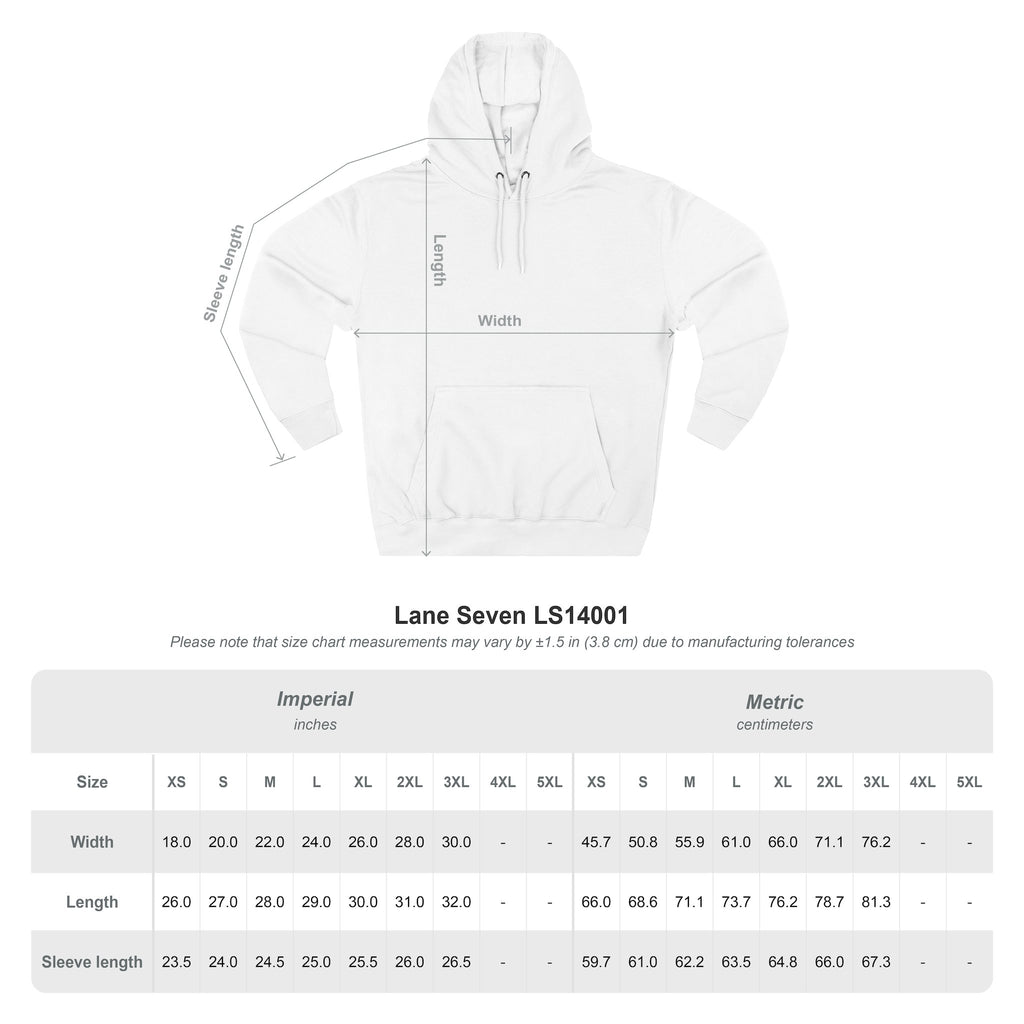 Minimal Hot Air Balloon Hoodie — Small Chest Graphic Casual Pullover