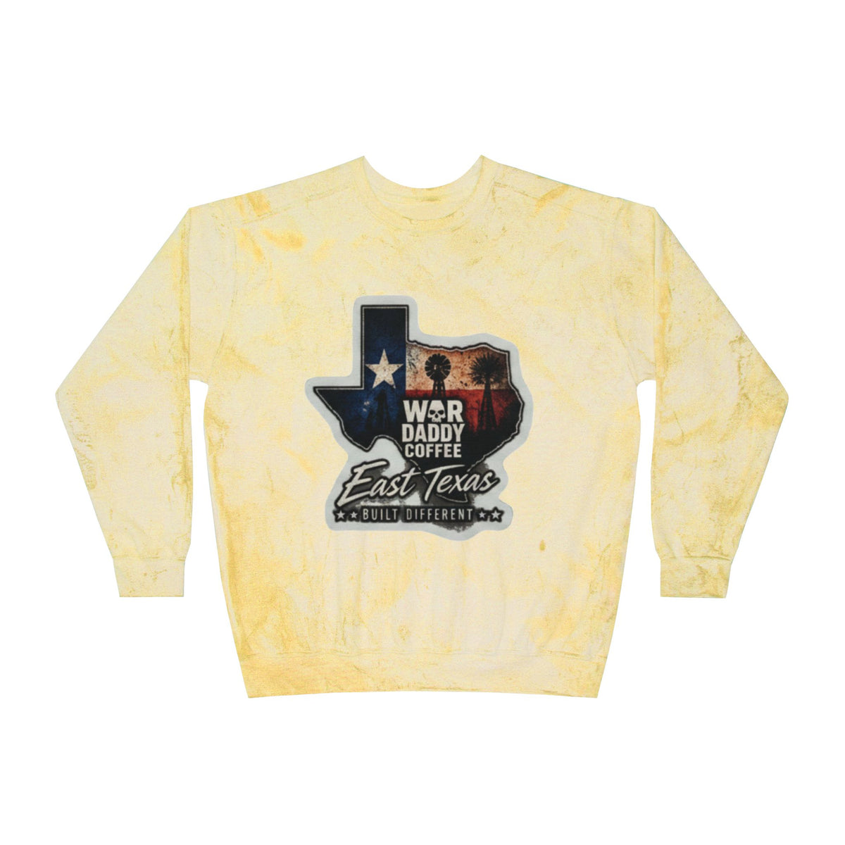 East Texas Flag Crewneck Sweatshirt – WBR Daddy Coffee Logo Color Blast