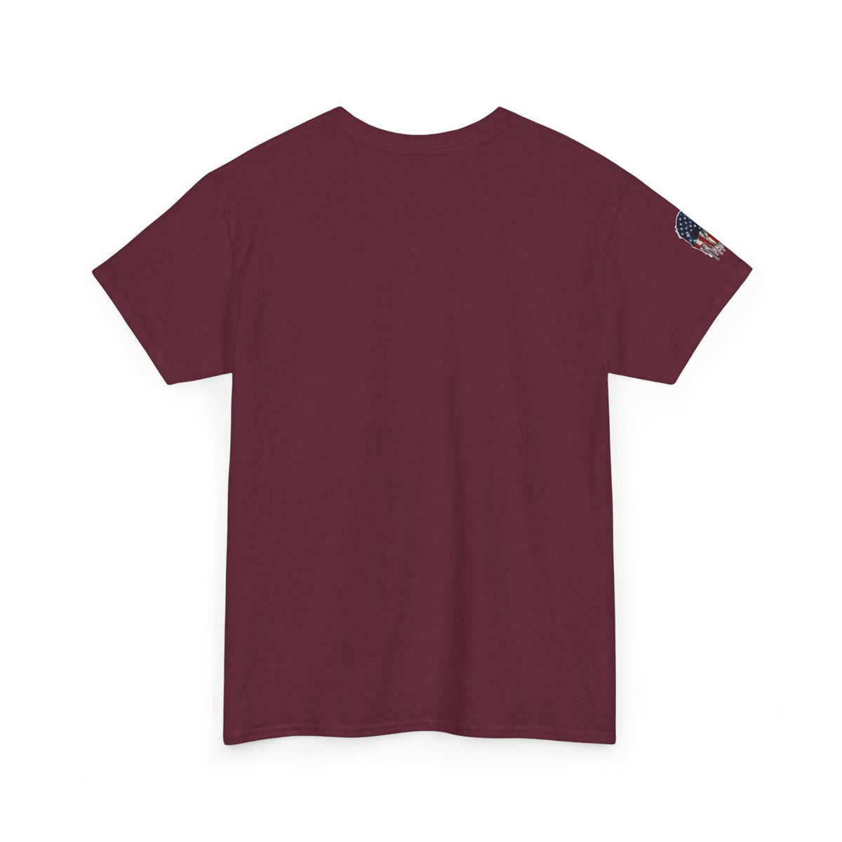 Patriotic Cowboy Skull T-Shirt — "Warrior Coffee" Graphic Tee