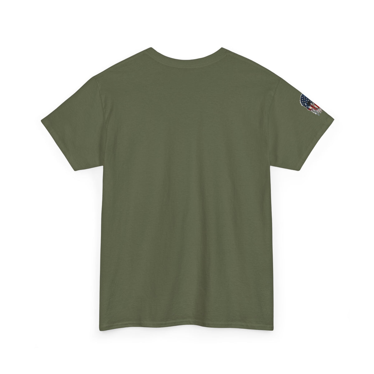 Patriotic Cowboy Skull T-Shirt — "Warrior Coffee" Graphic Tee