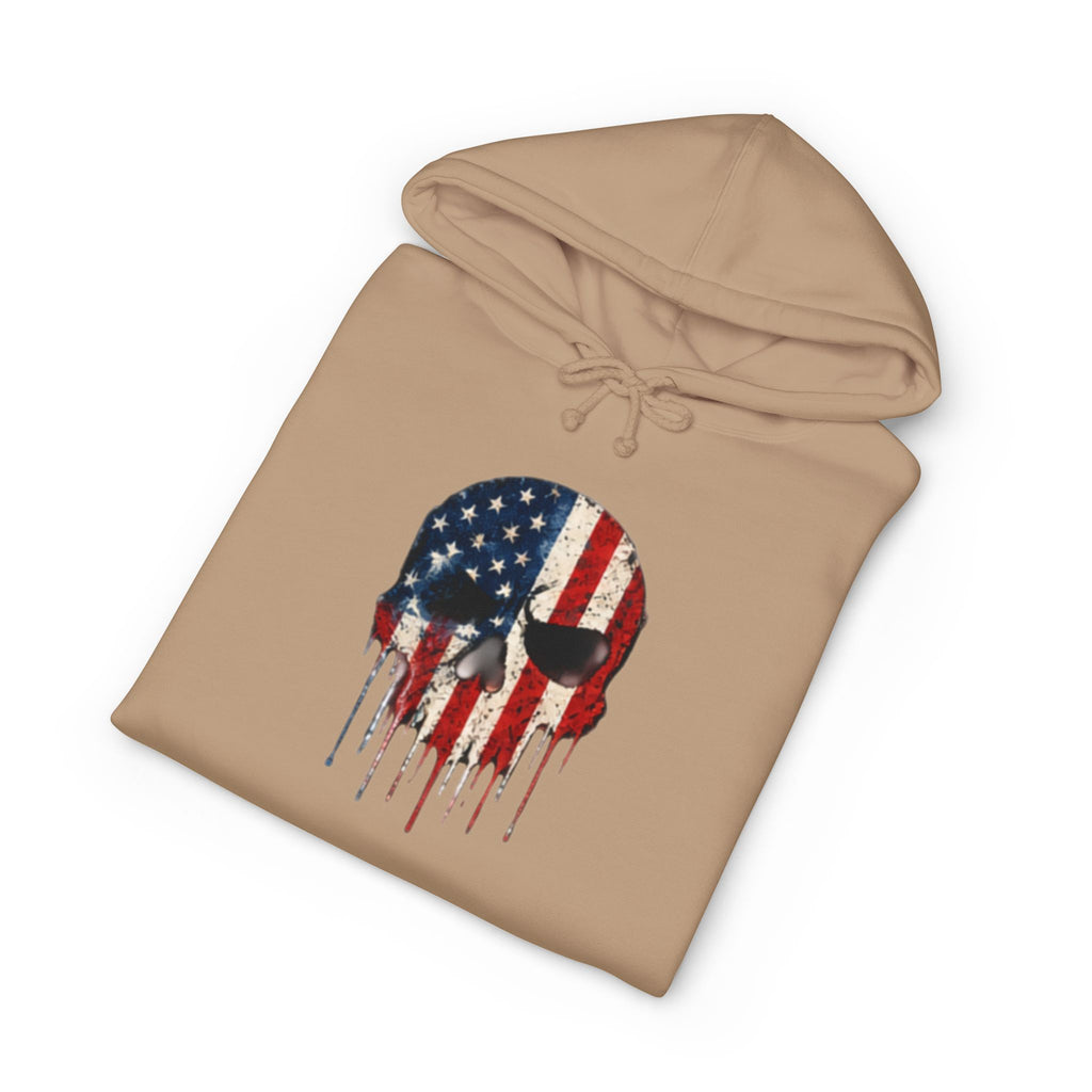 American Flag Skull Hoodie – Drip USA Patriotic Pullover