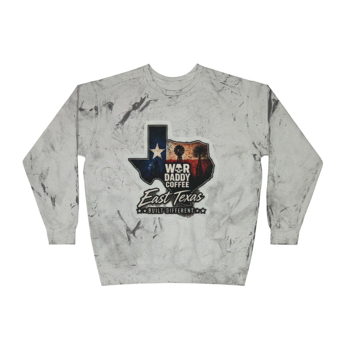 East Texas Flag Crewneck Sweatshirt – WBR Daddy Coffee Logo Color Blast