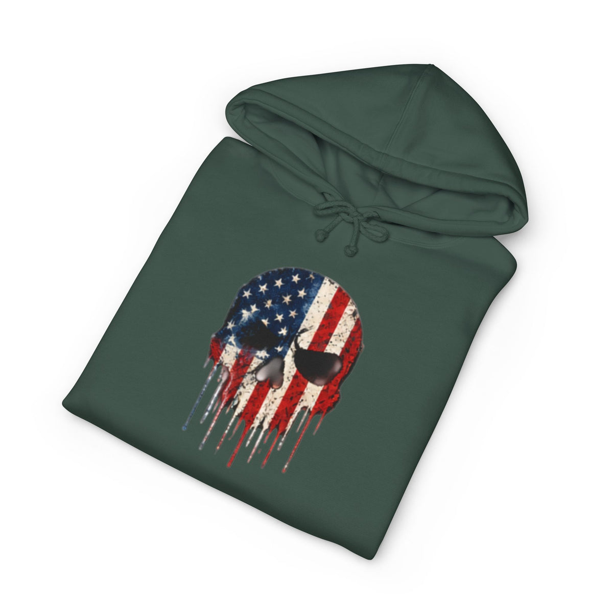 American Flag Skull Hoodie – Drip USA Patriotic Pullover