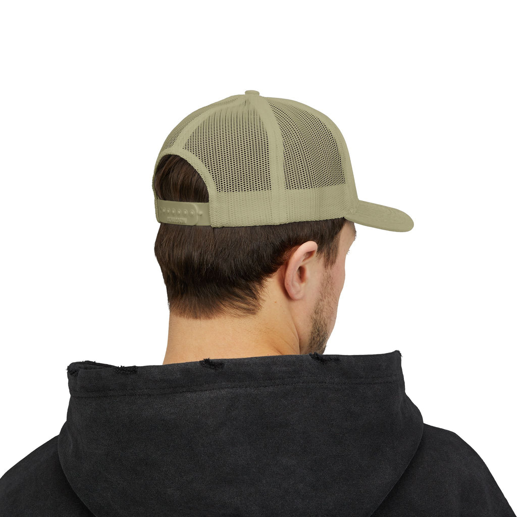 War, Daddy, Coffee Trucker Hat - Vintage Military Skull Snapback Cap