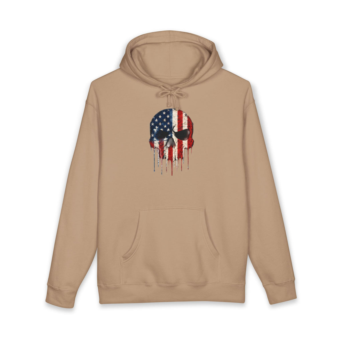 American Flag Skull Hoodie – Drip USA Patriotic Pullover
