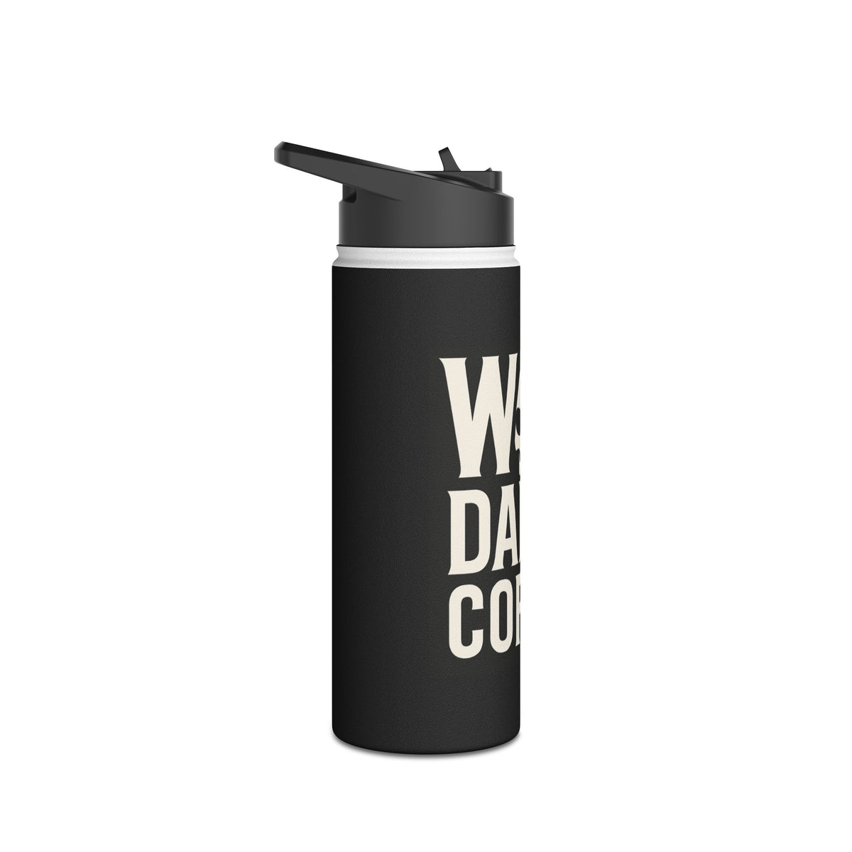 War Daddy Coffee Stainless Steel Water Bottle – Insulated Travel Flask with Skull Design
