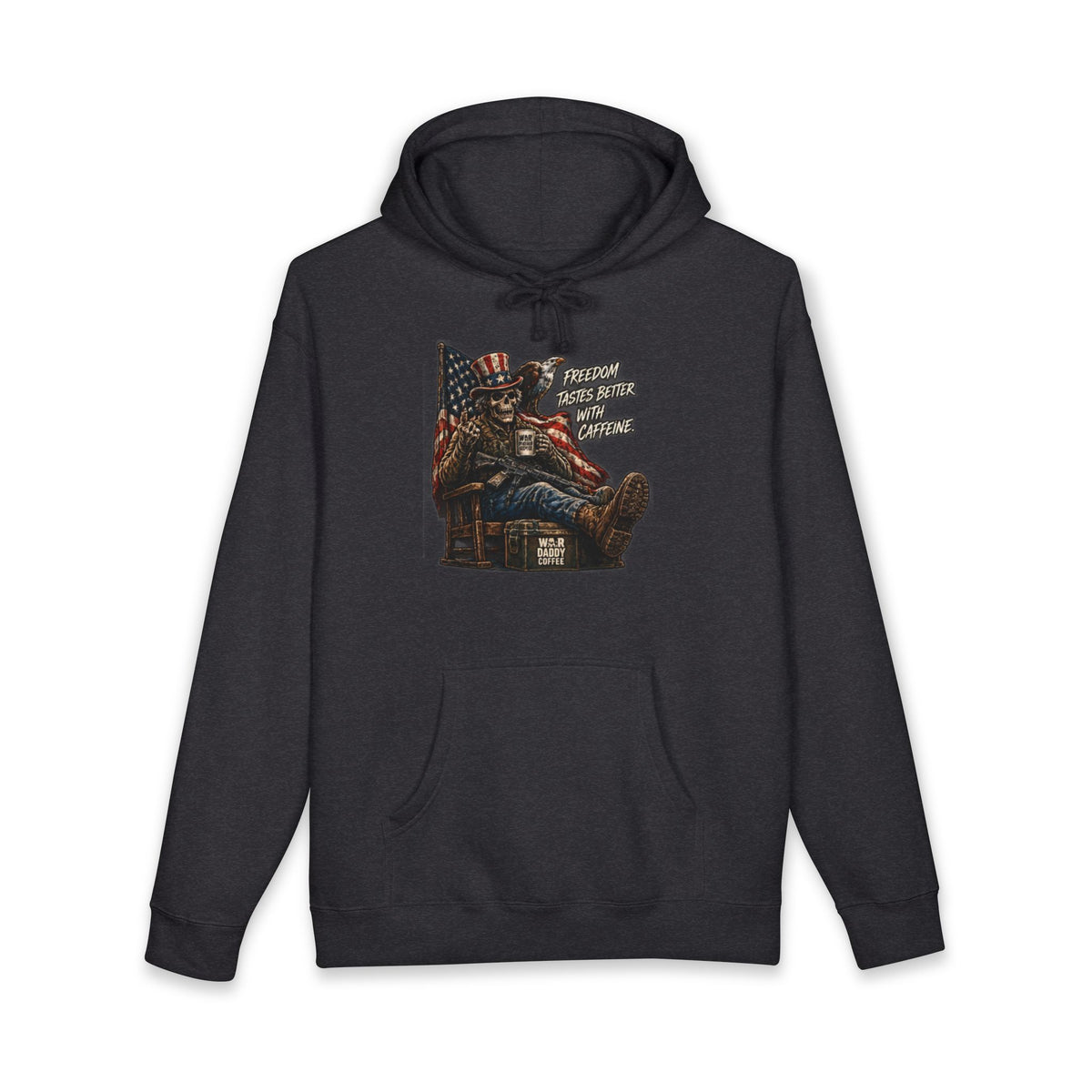 Patriotic Relaxing Veteran Hoodie — 'Country Over Everything Else' Graphic Hooded Sweatshirt