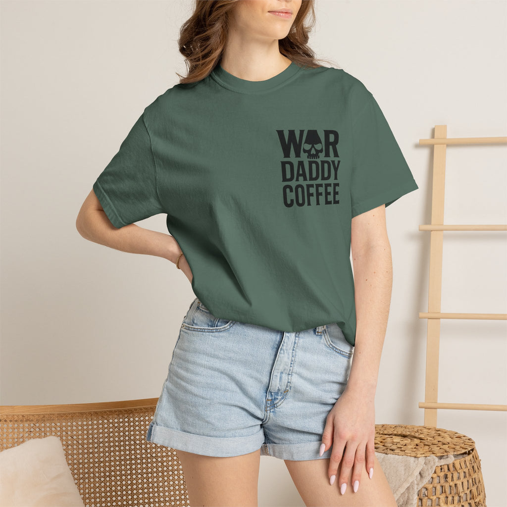 War Daddy Coffee T-Shirt — Military Skull Coffee Tee