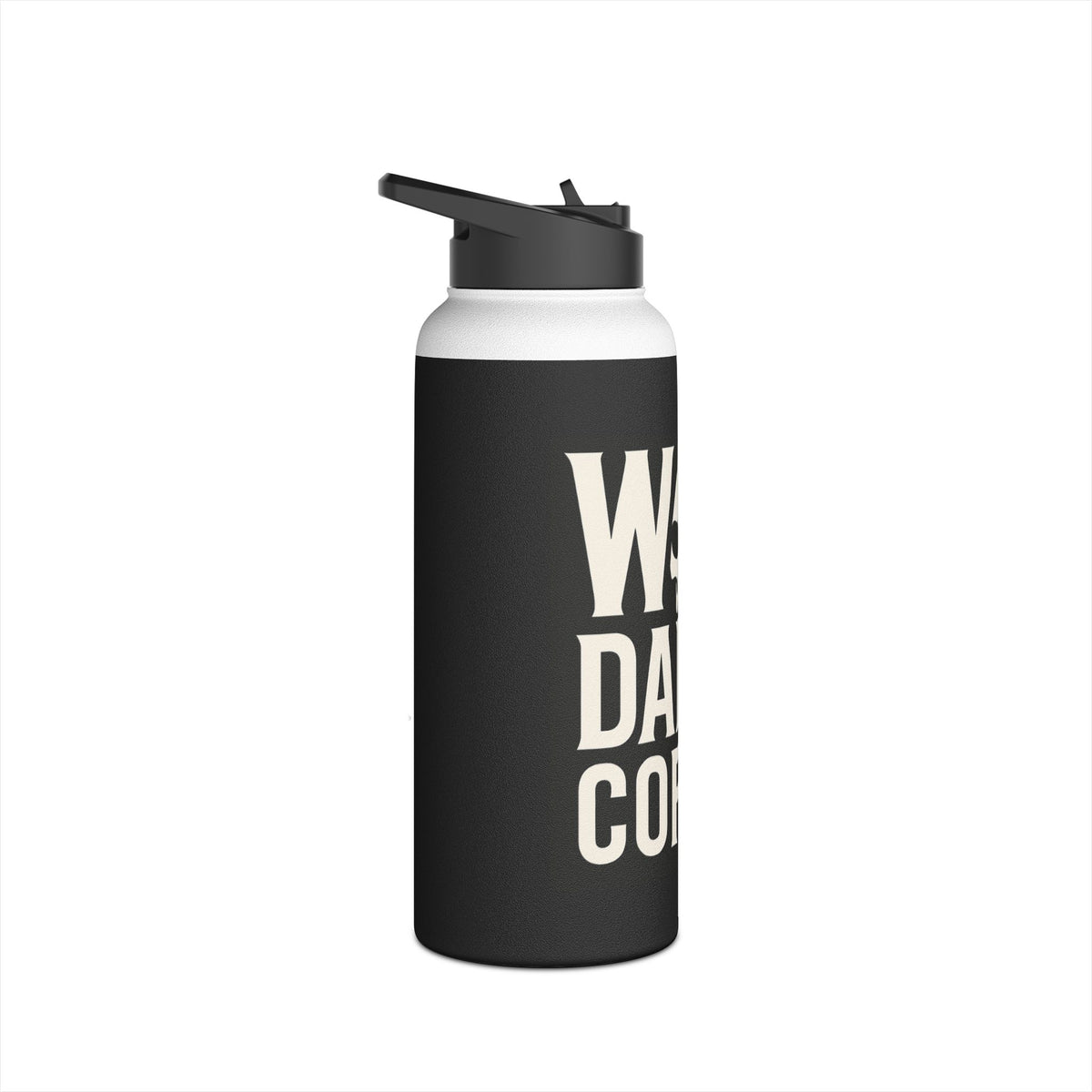War Daddy Coffee Stainless Steel Water Bottle – Insulated Travel Flask with Skull Design