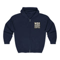 War Daddy Coffee Zip Hoodie — Patriotic Military Coffee Lover Full‑Zip Sweatshirt