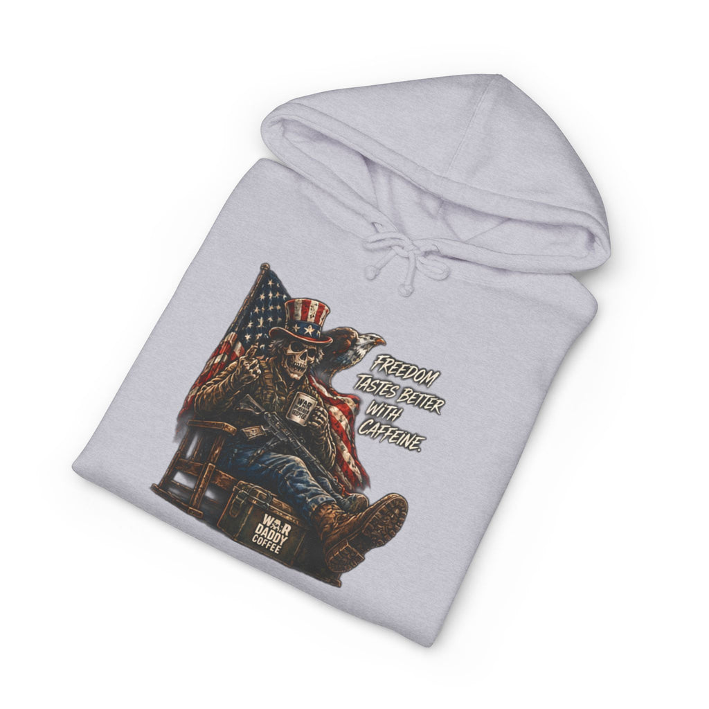Patriotic Relaxing Veteran Hoodie — 'Country Over Everything Else' Graphic Hooded Sweatshirt