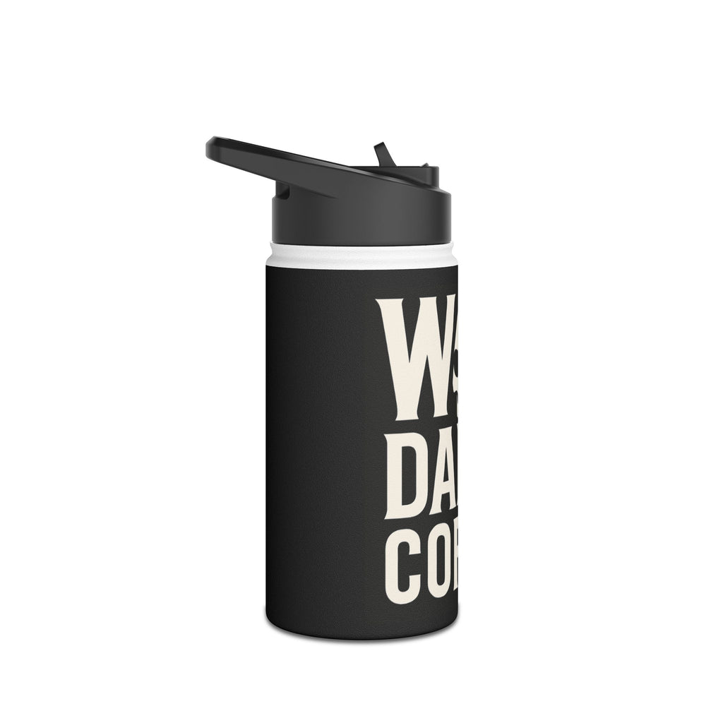 War Daddy Coffee Stainless Steel Water Bottle – Insulated Travel Flask with Skull Design