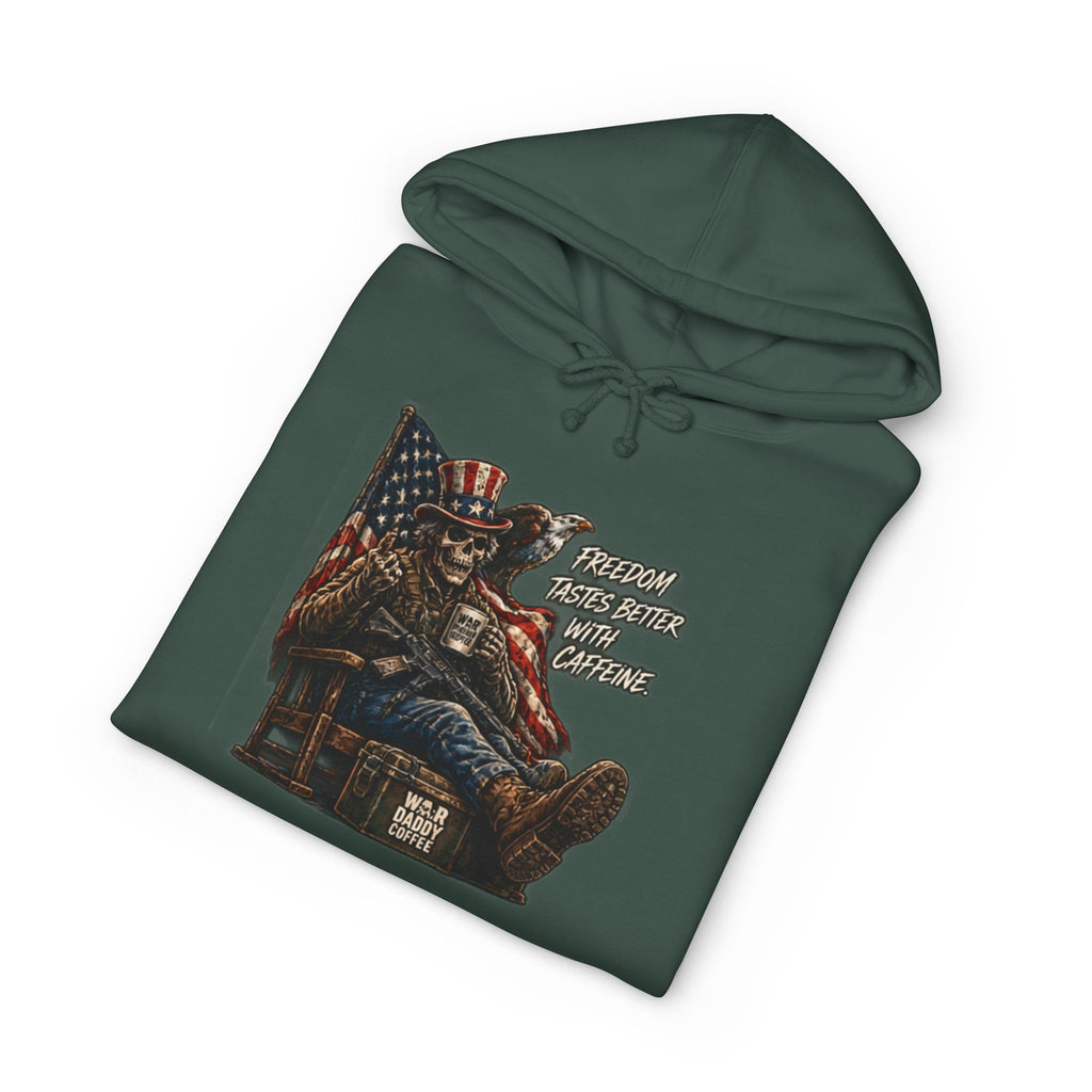 Patriotic Relaxing Veteran Hoodie — 'Country Over Everything Else' Graphic Hooded Sweatshirt
