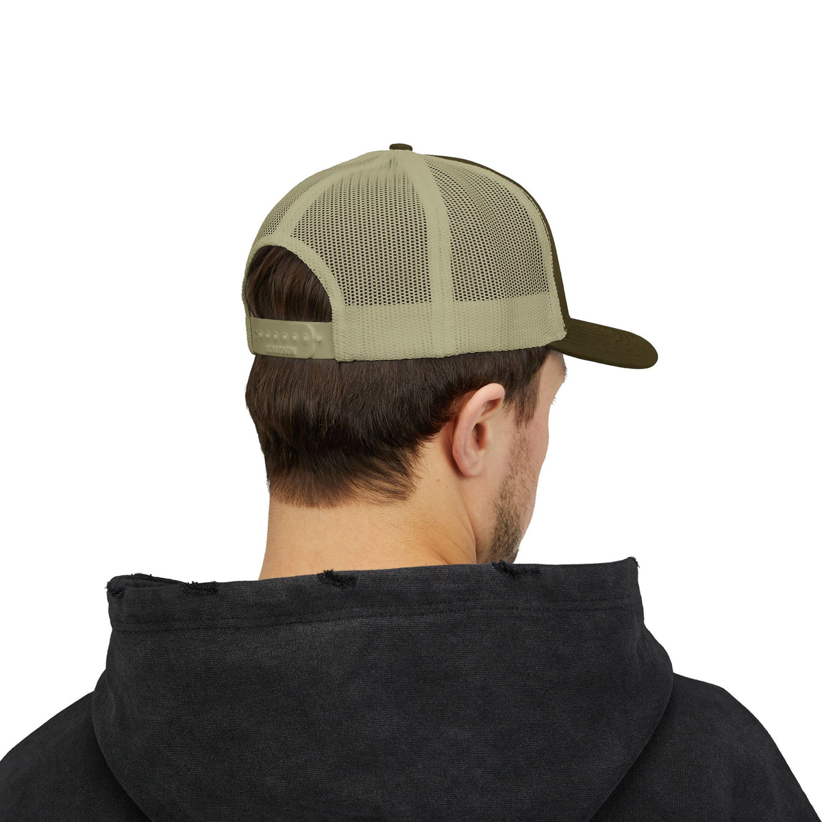 War, Daddy, Coffee Trucker Hat - Vintage Military Skull Snapback Cap