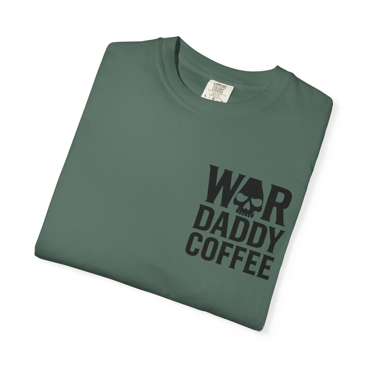 War Daddy Coffee T-Shirt — Military Skull Coffee Tee