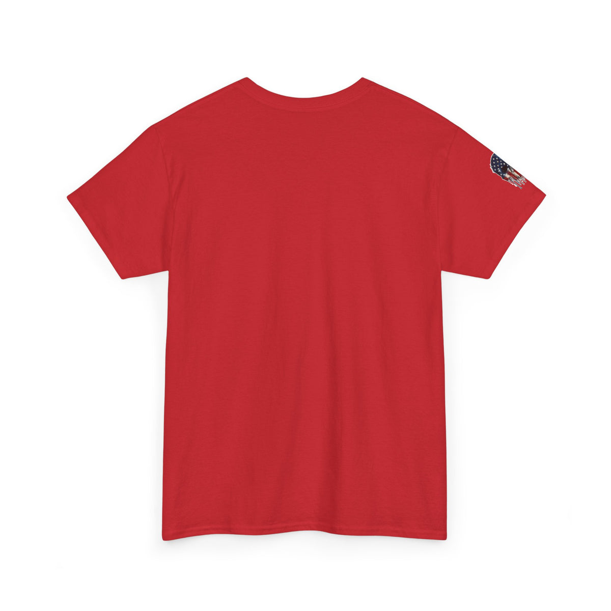Patriotic Cowboy Skull T-Shirt — "Warrior Coffee" Graphic Tee