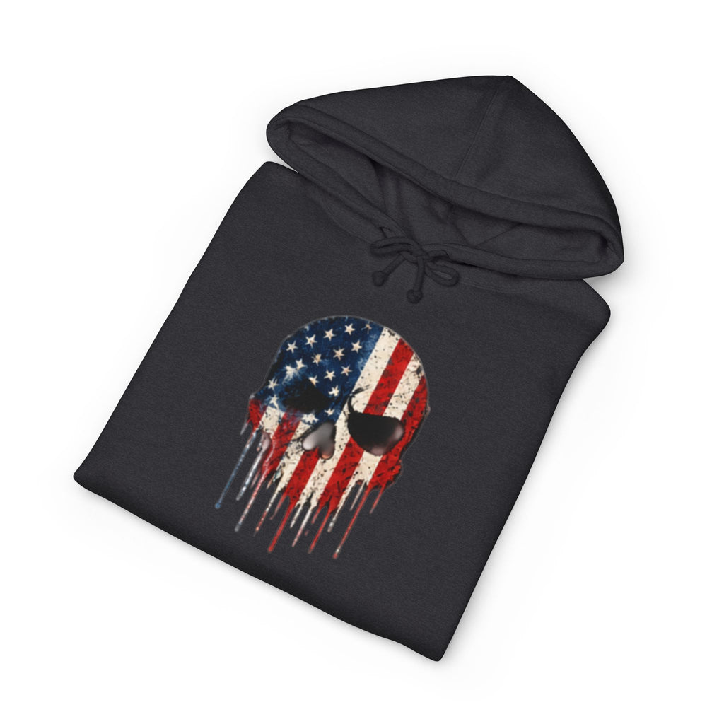 American Flag Skull Hoodie – Drip USA Patriotic Pullover