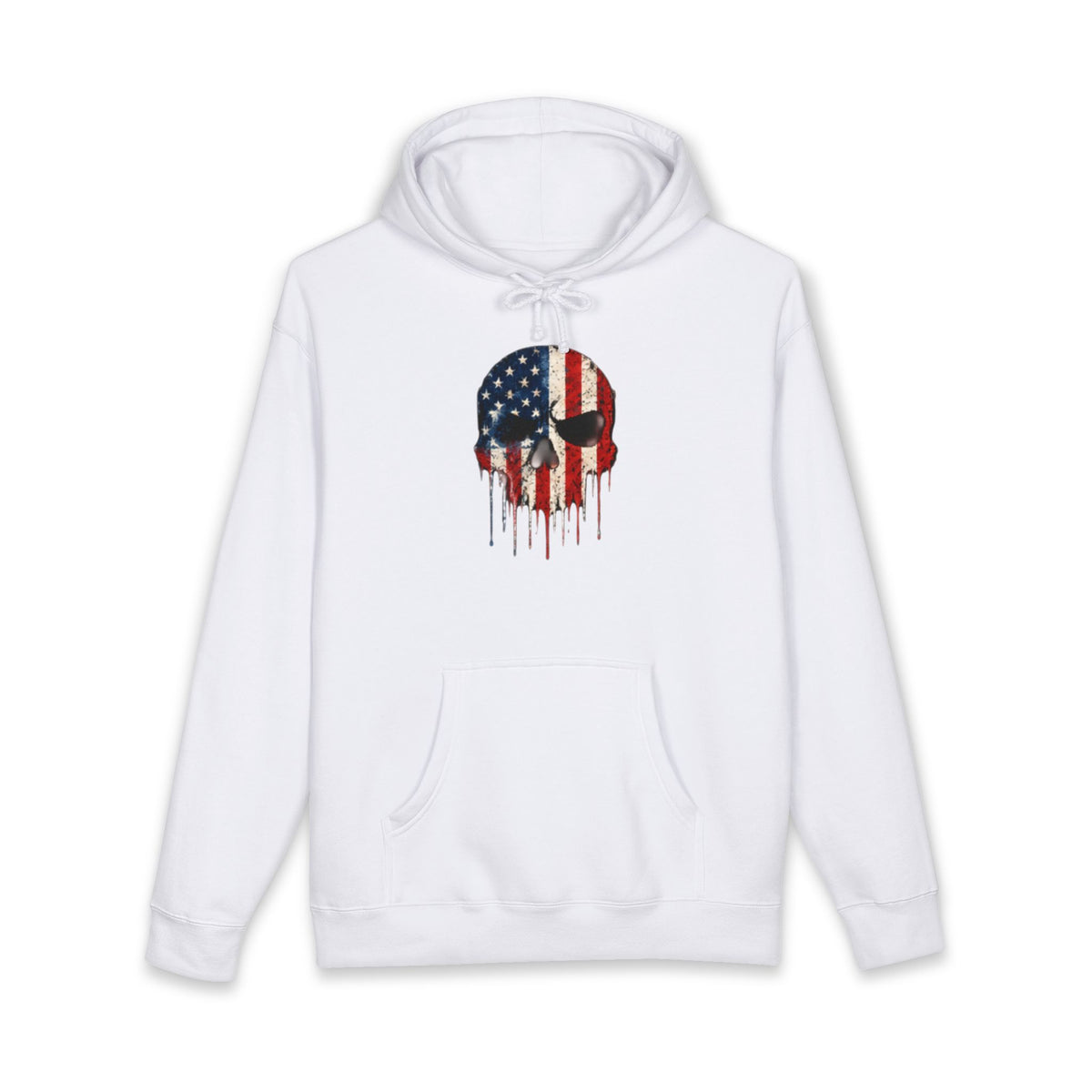 American Flag Skull Hoodie – Drip USA Patriotic Pullover