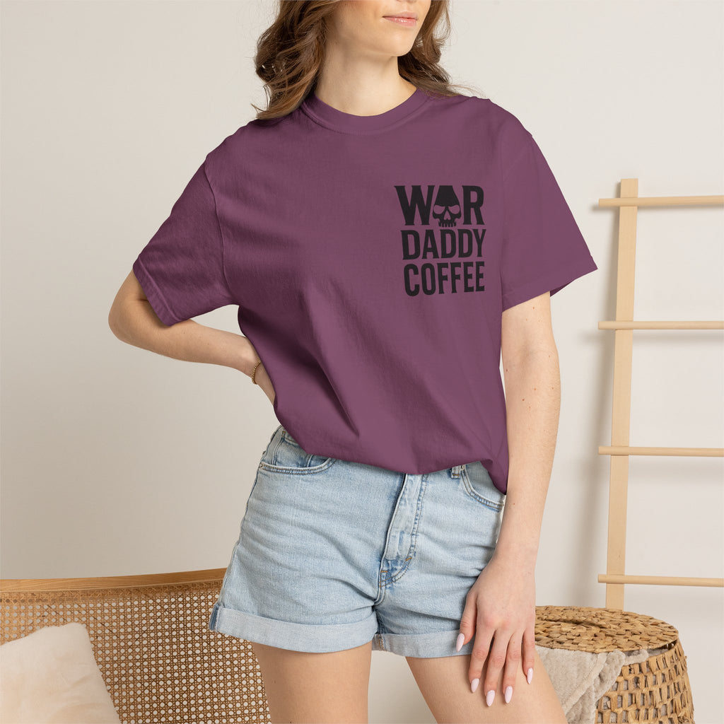 War Daddy Coffee T-Shirt — Military Skull Coffee Tee