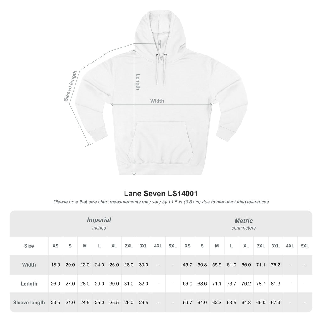 Minimal Hot Air Balloon Hoodie — Small Chest Graphic Casual Pullover