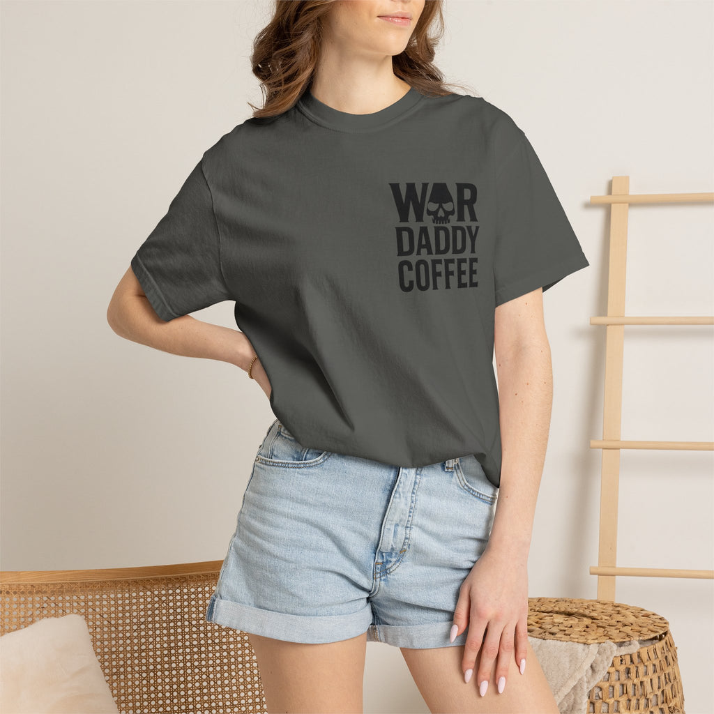 War Daddy Coffee T-Shirt — Military Skull Coffee Tee