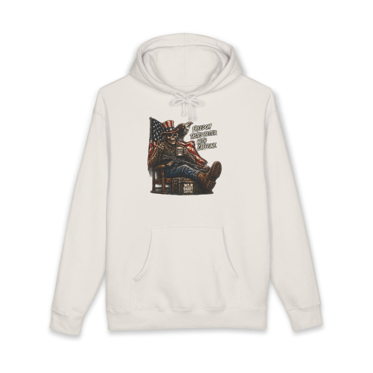 Patriotic Relaxing Veteran Hoodie — 'Country Over Everything Else' Graphic Hooded Sweatshirt