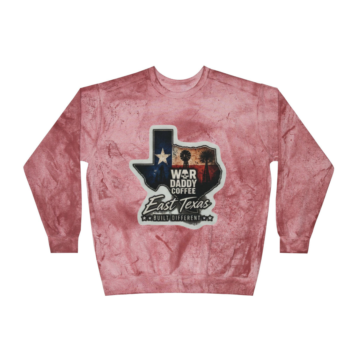 East Texas Flag Crewneck Sweatshirt – WBR Daddy Coffee Logo Color Blast