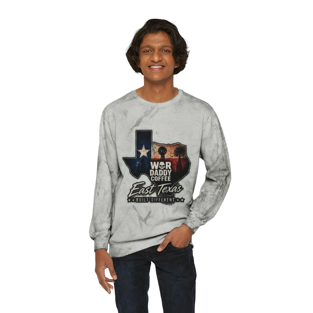 East Texas Flag Crewneck Sweatshirt – WBR Daddy Coffee Logo Color Blast