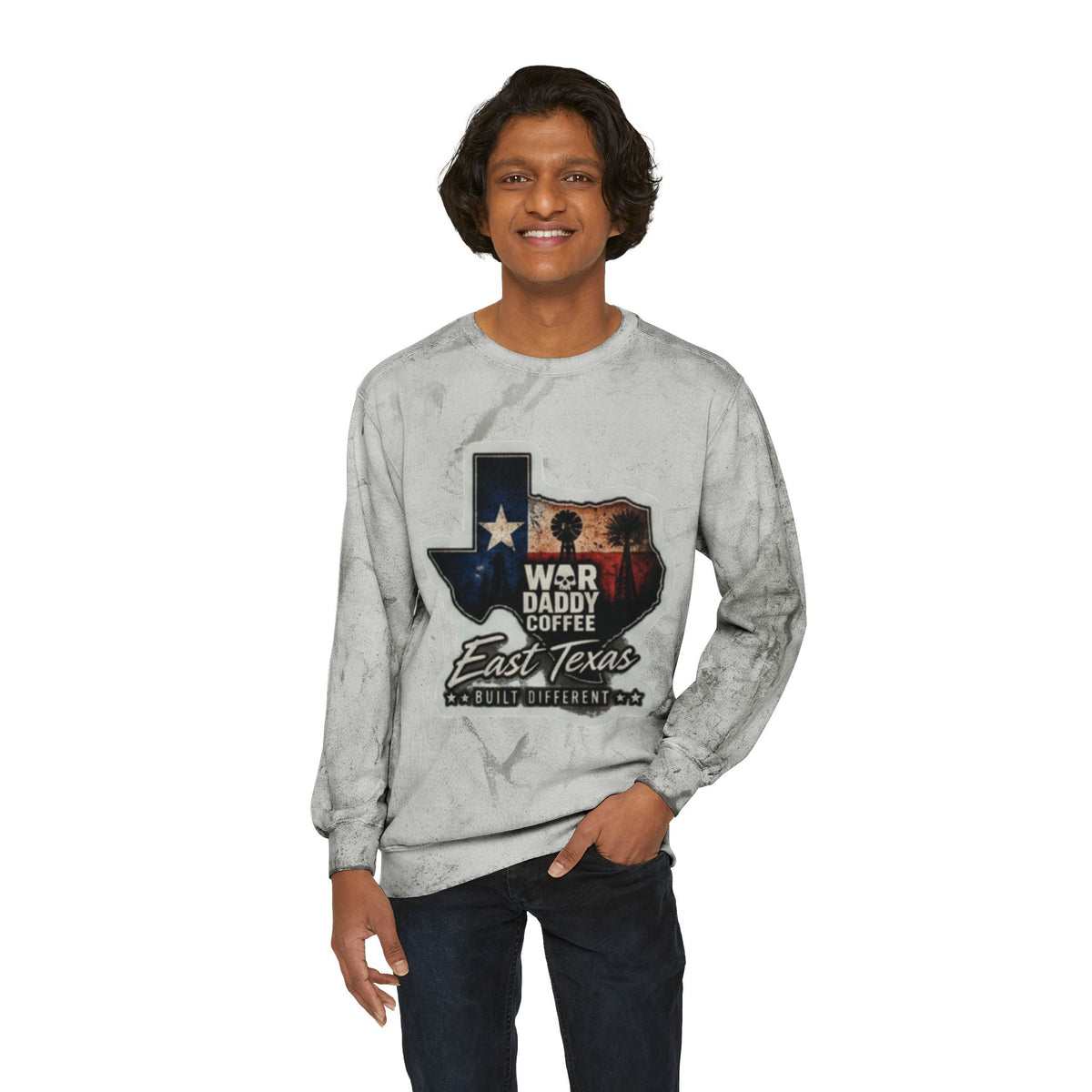 East Texas Flag Crewneck Sweatshirt – WBR Daddy Coffee Logo Color Blast