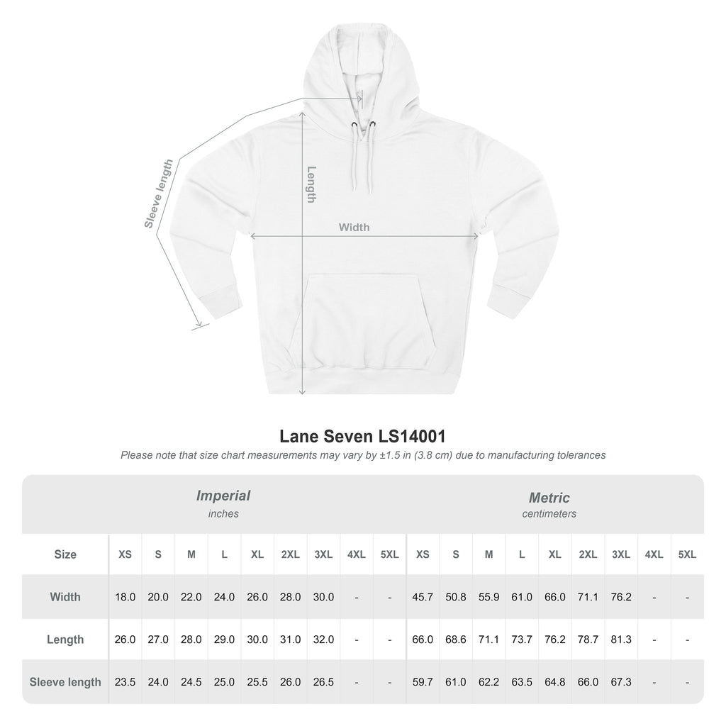 Minimal Hot Air Balloon Hoodie — Small Chest Graphic Casual Pullover