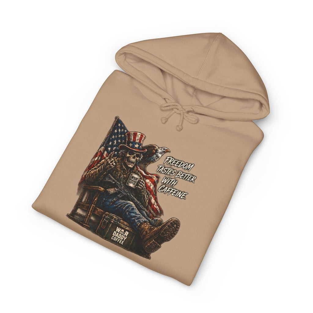 Patriotic Relaxing Veteran Hoodie — 'Country Over Everything Else' Graphic Hooded Sweatshirt