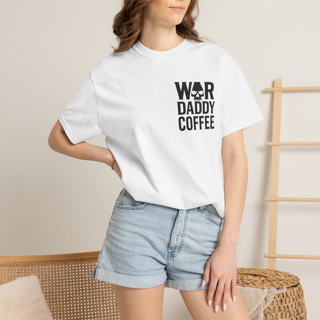 War Daddy Coffee T-Shirt — Military Skull Coffee Tee