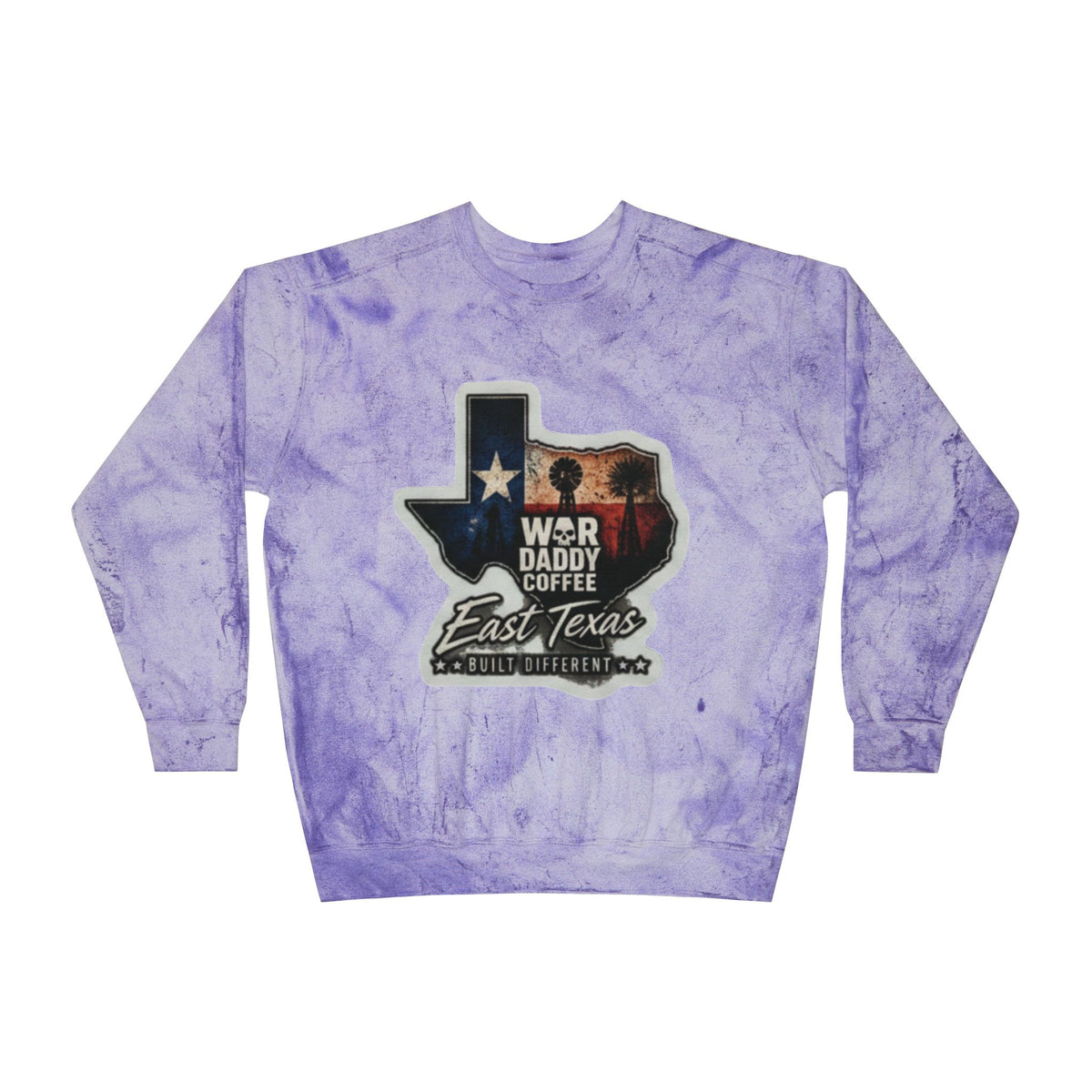 East Texas Flag Crewneck Sweatshirt – WBR Daddy Coffee Logo Color Blast