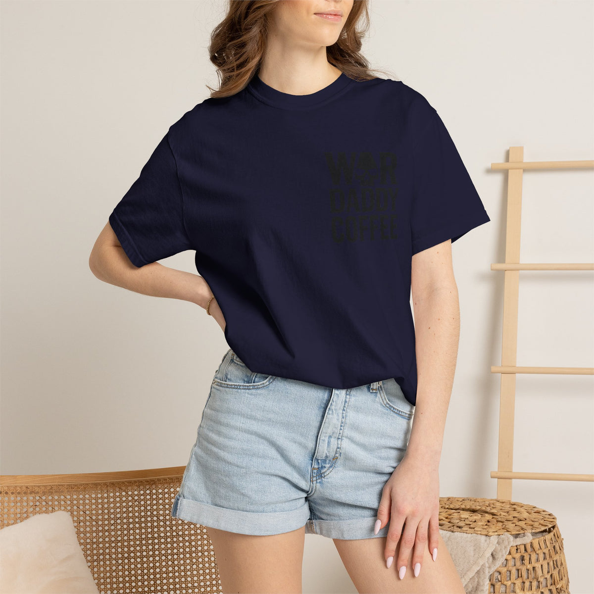 War Daddy Coffee T-Shirt — Military Skull Coffee Tee