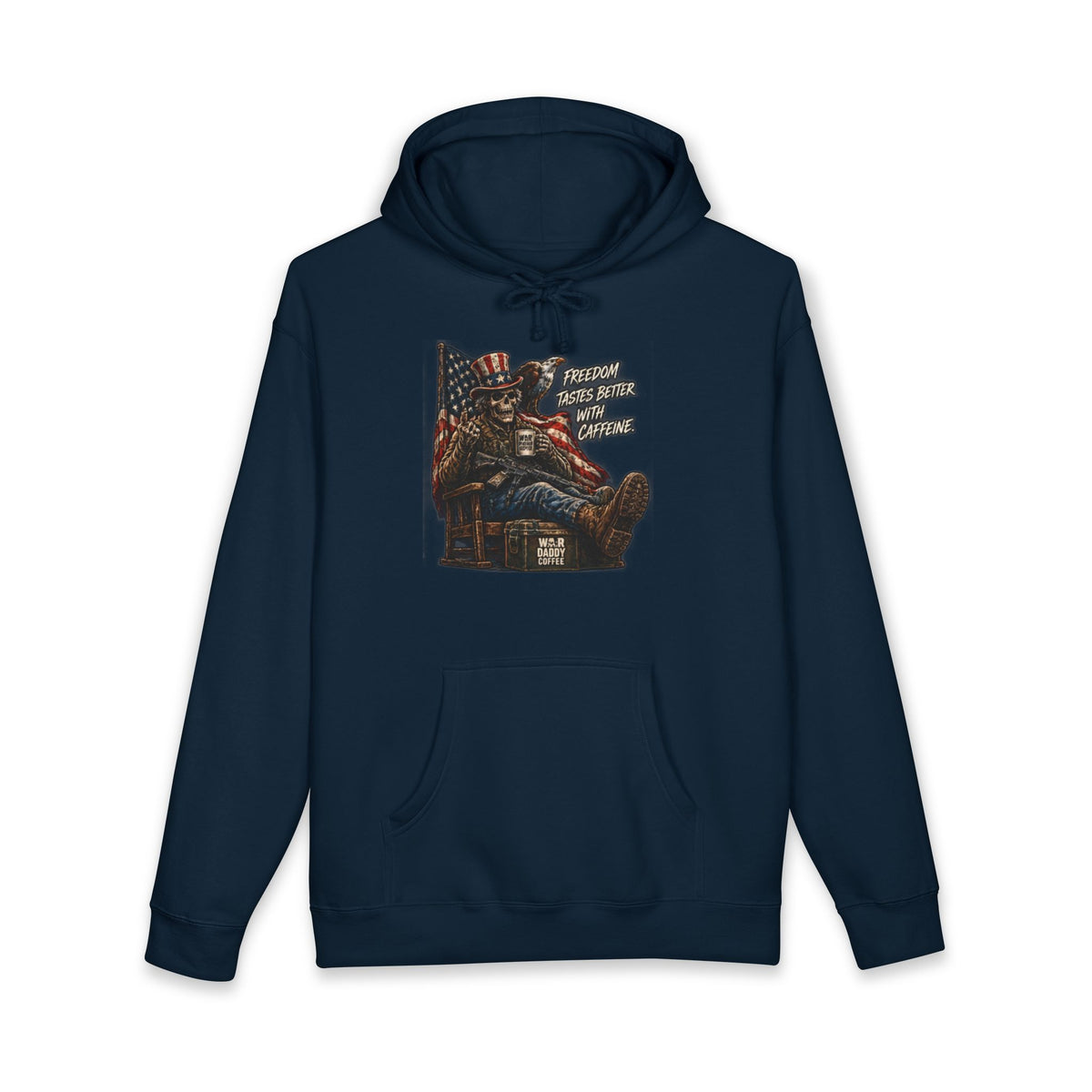 Patriotic Relaxing Veteran Hoodie — 'Country Over Everything Else' Graphic Hooded Sweatshirt