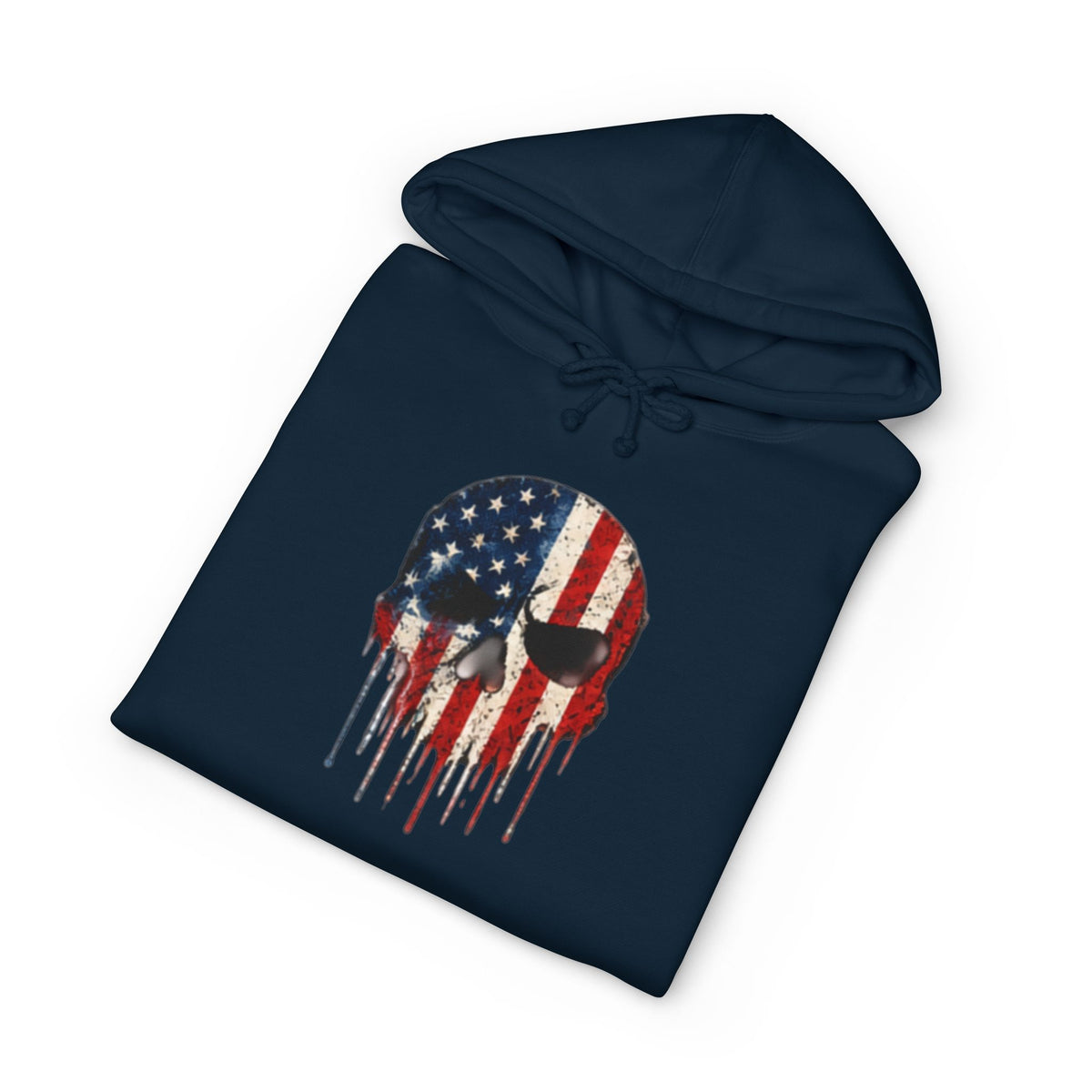 American Flag Skull Hoodie – Drip USA Patriotic Pullover