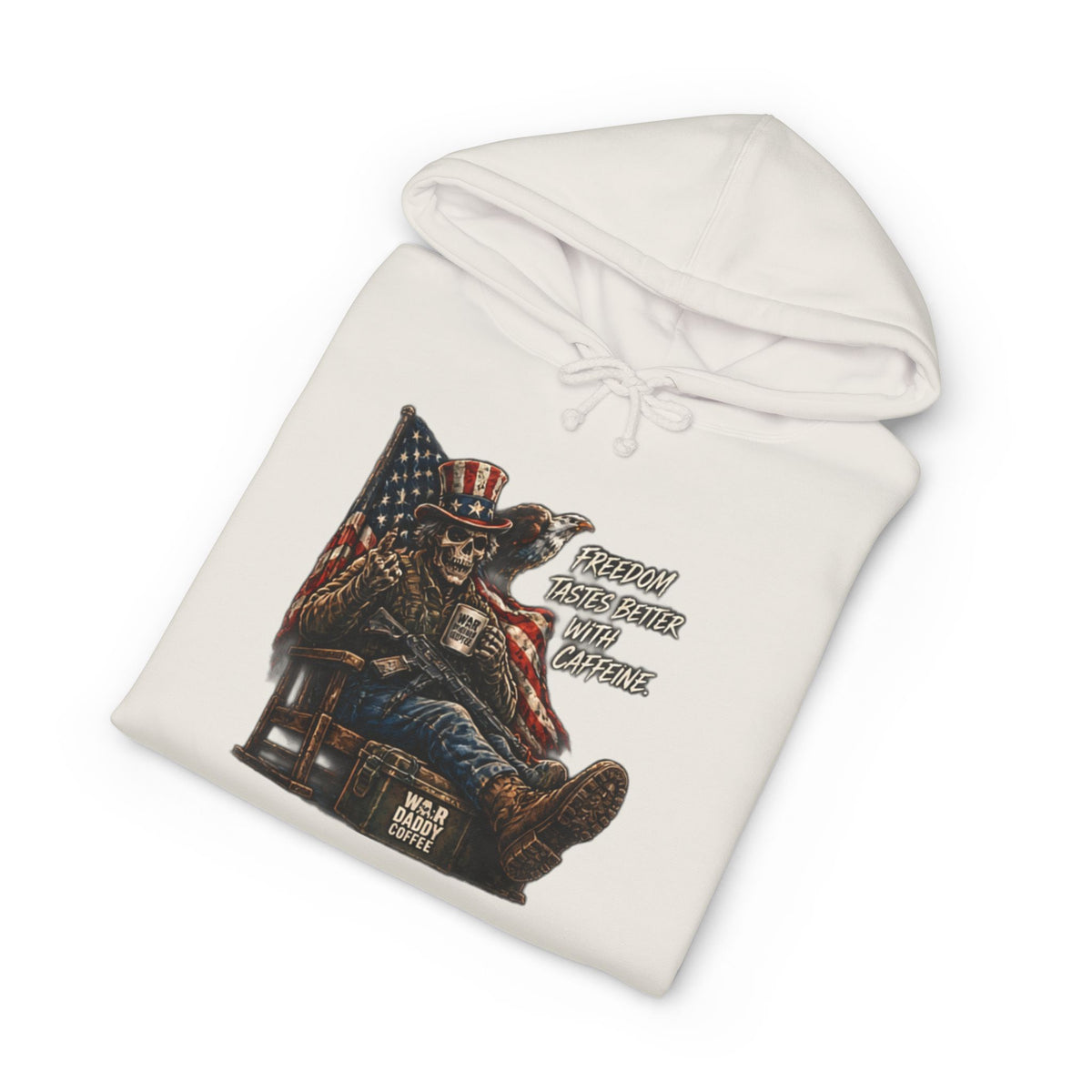 Patriotic Relaxing Veteran Hoodie — 'Country Over Everything Else' Graphic Hooded Sweatshirt
