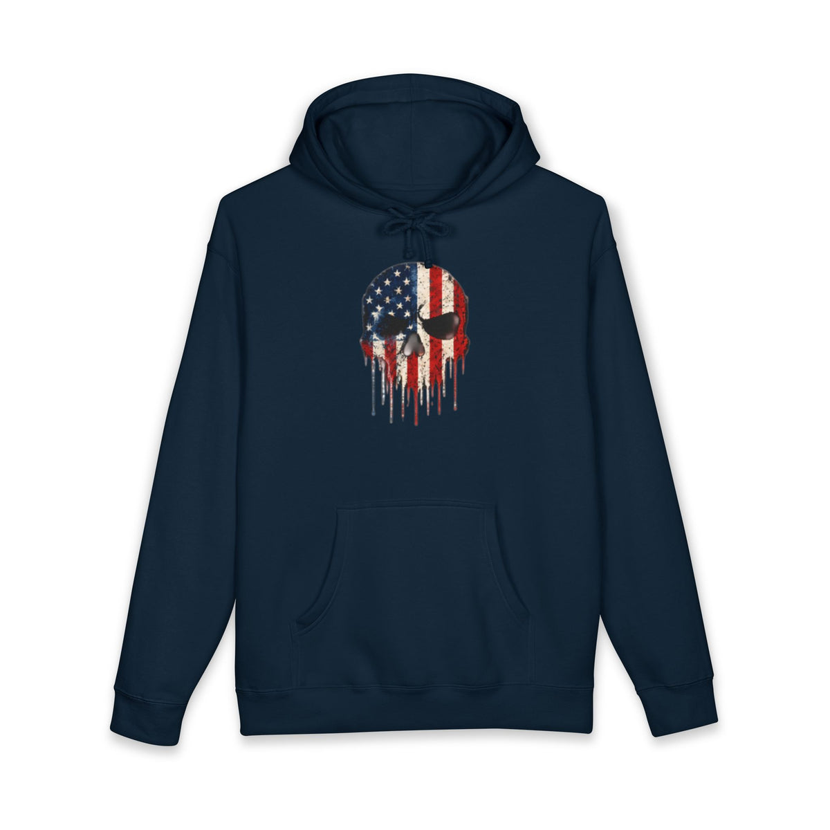American Flag Skull Hoodie – Drip USA Patriotic Pullover