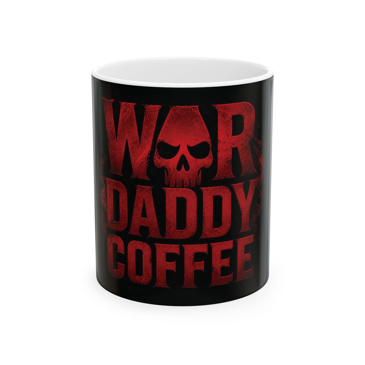 War Daddy Coffee Mug — Dark Skull Military Gamer Coffee Cup (11oz & 15oz)