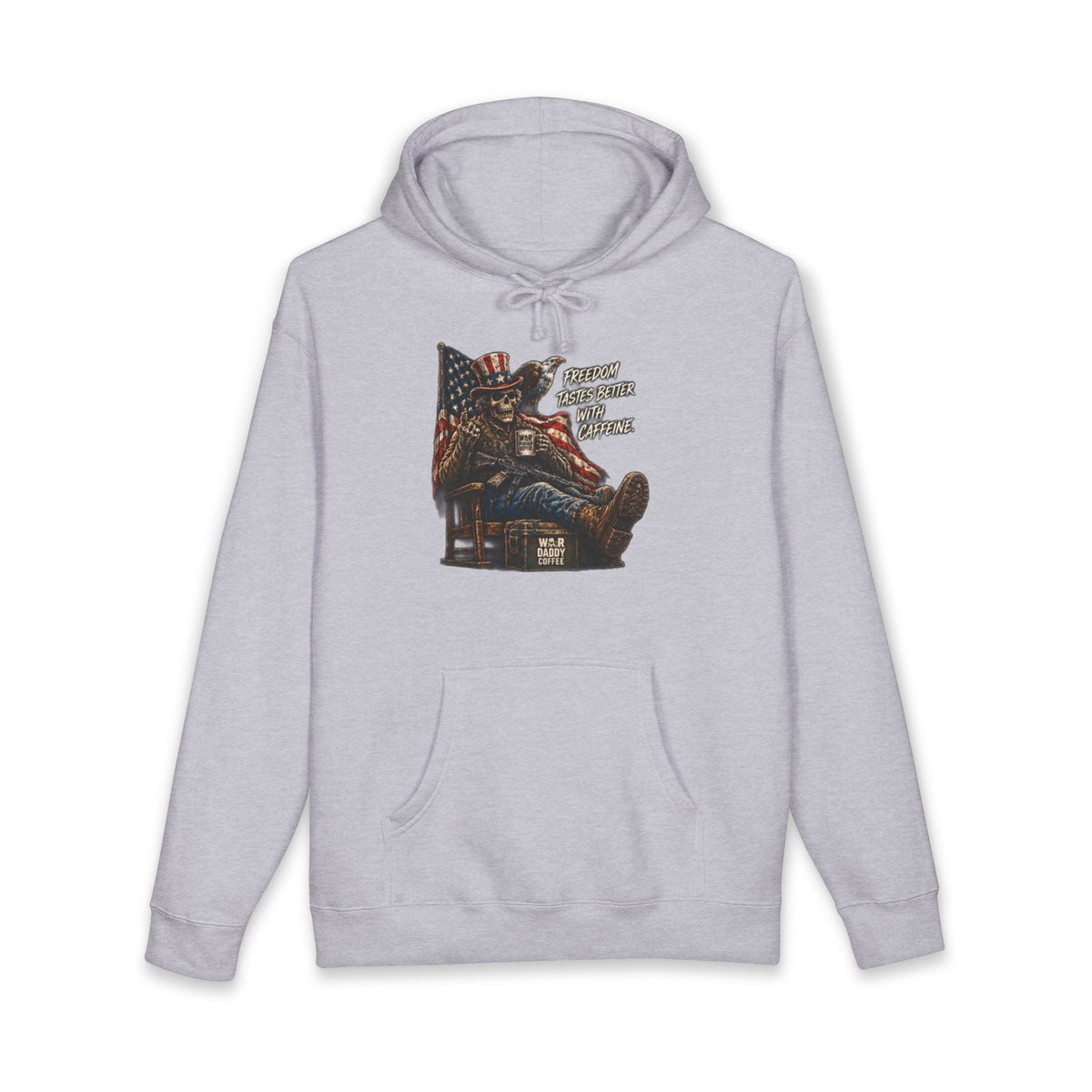 Patriotic Relaxing Veteran Hoodie — 'Country Over Everything Else' Graphic Hooded Sweatshirt