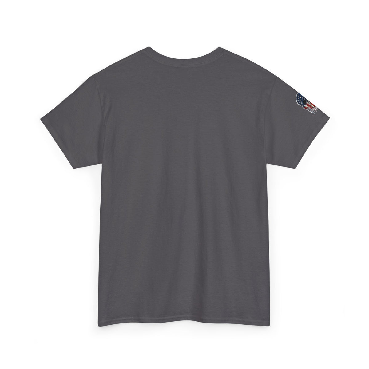 Patriotic Cowboy Skull T-Shirt — "Warrior Coffee" Graphic Tee