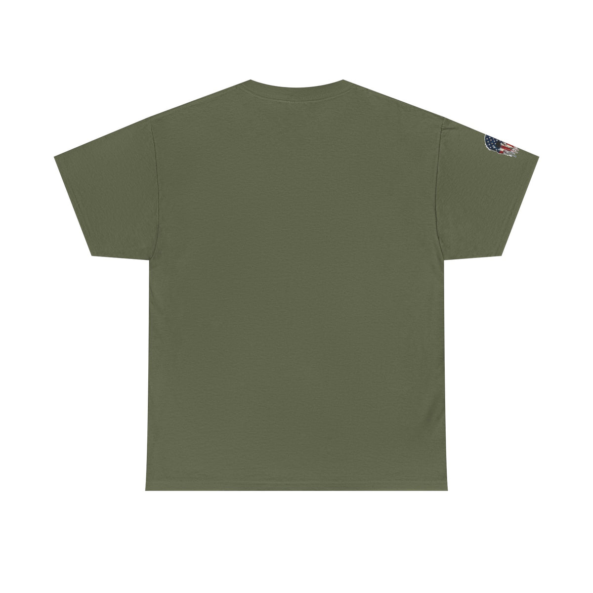 Patriotic Cowboy Skull T-Shirt — "Warrior Coffee" Graphic Tee