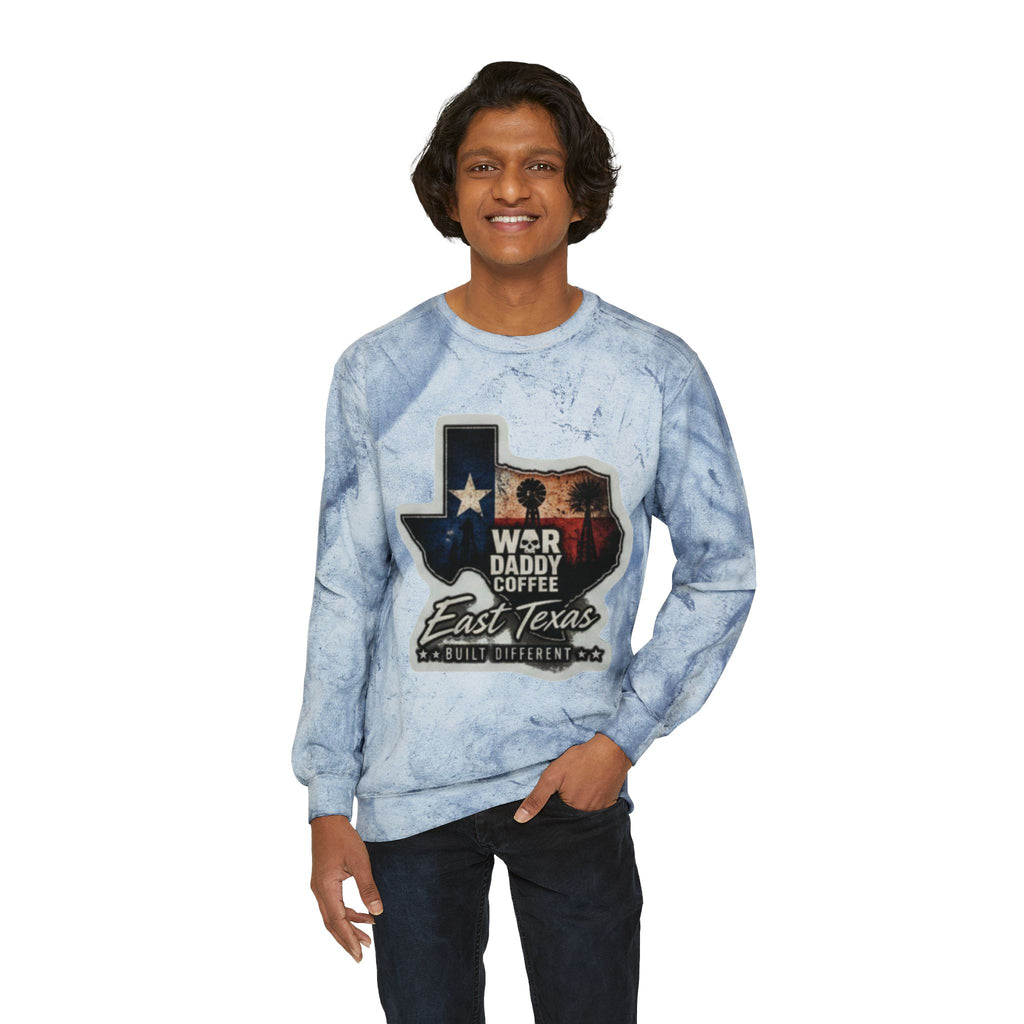East Texas Flag Crewneck Sweatshirt – WBR Daddy Coffee Logo Color Blast