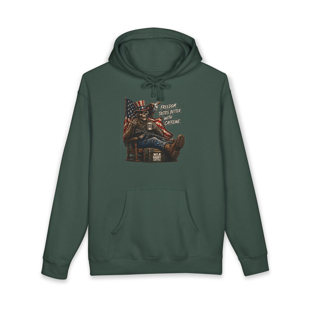 Patriotic Relaxing Veteran Hoodie — 'Country Over Everything Else' Graphic Hooded Sweatshirt