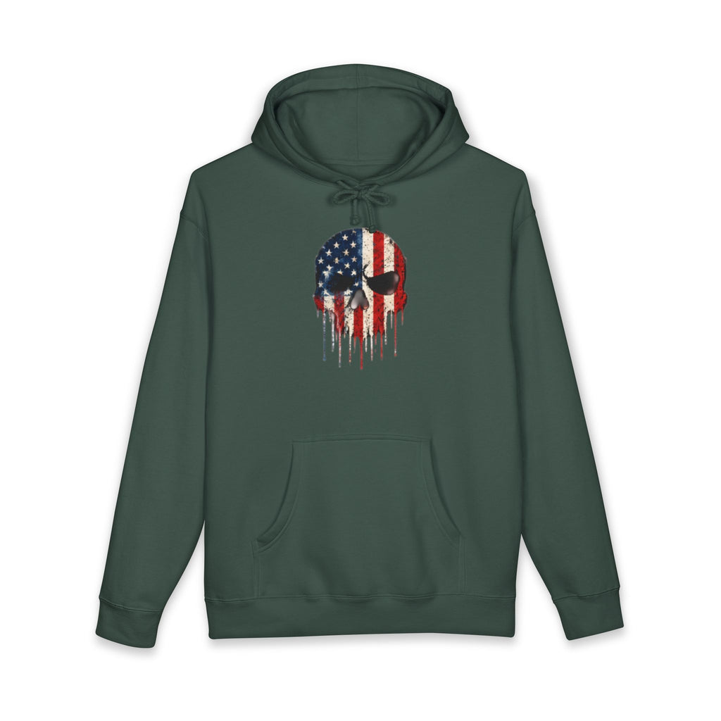 American Flag Skull Hoodie – Drip USA Patriotic Pullover