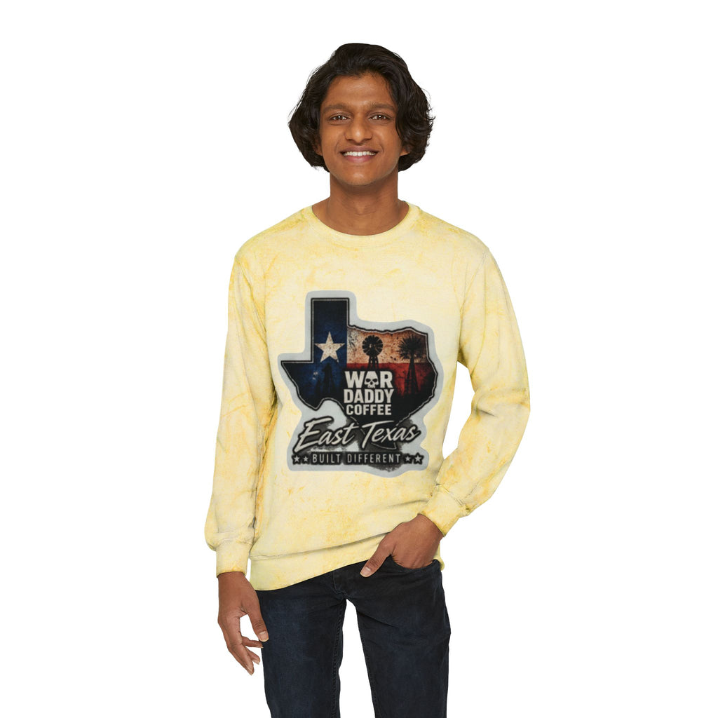 East Texas Flag Crewneck Sweatshirt – WBR Daddy Coffee Logo Color Blast