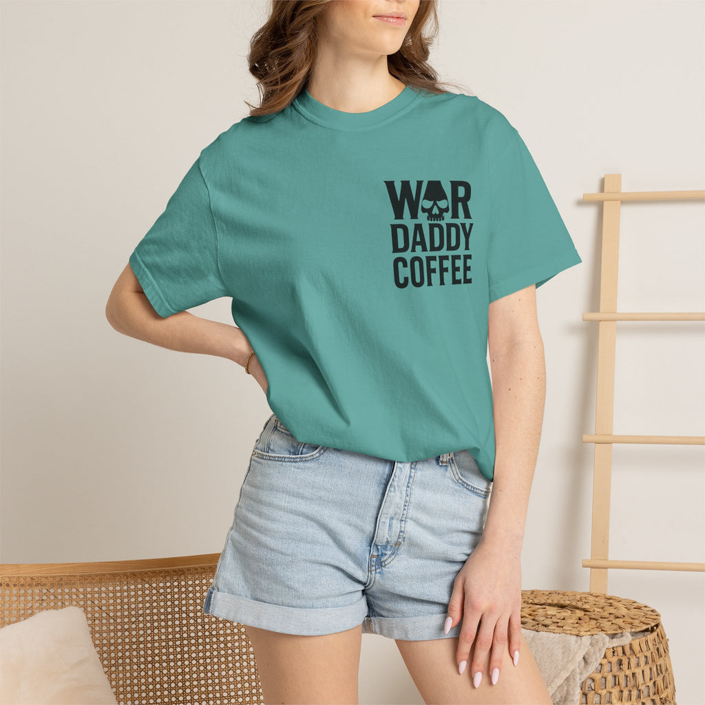 War Daddy Coffee T-Shirt — Military Skull Coffee Tee