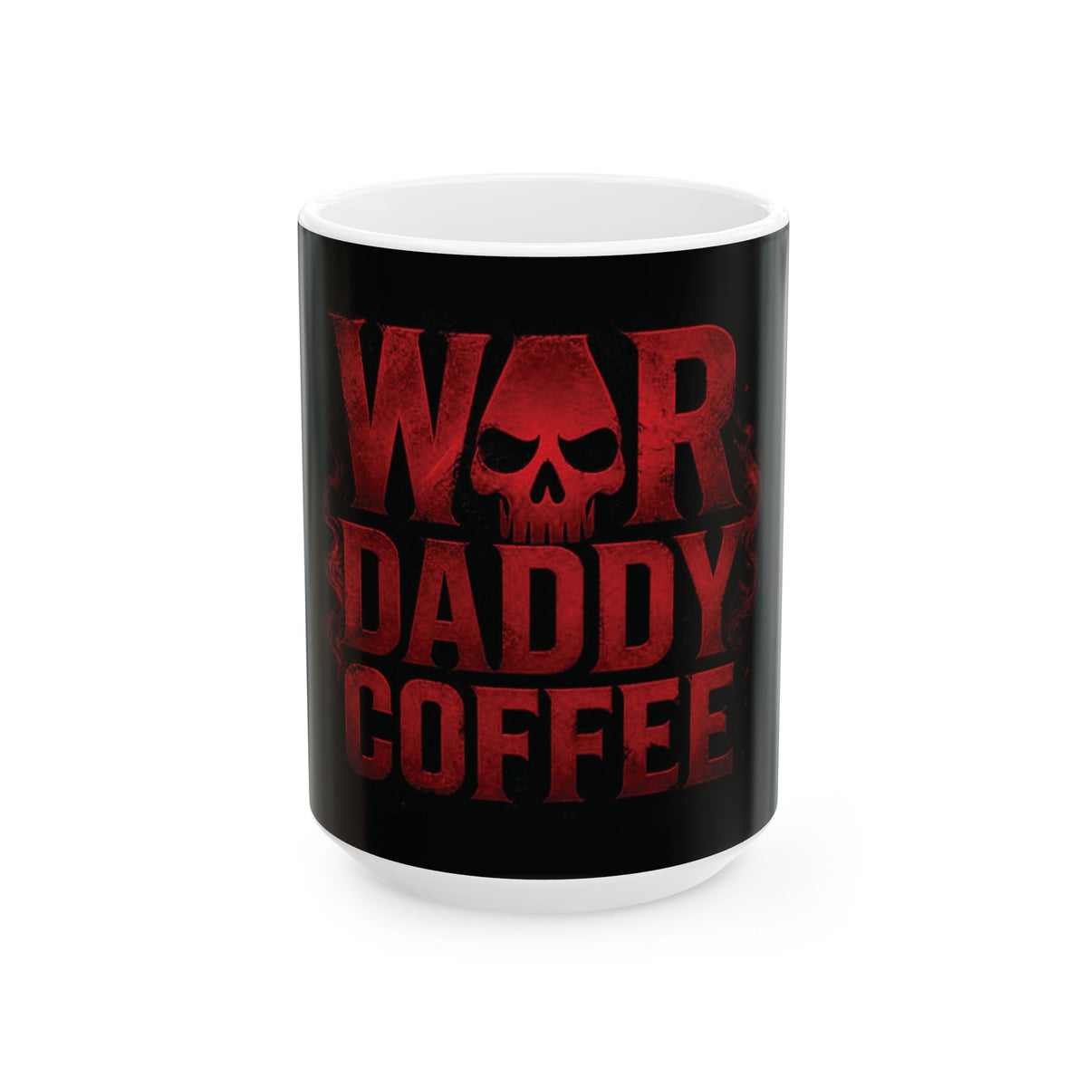 War Daddy Coffee Mug — Dark Skull Military Gamer Coffee Cup (11oz & 15oz)