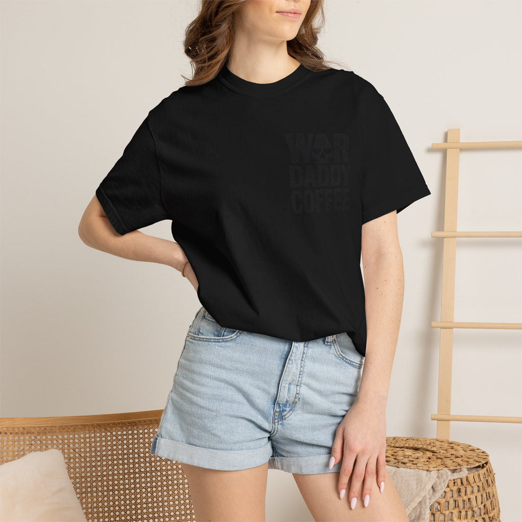 War Daddy Coffee T-Shirt — Military Skull Coffee Tee